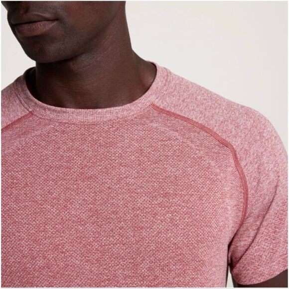 VRST Men's Circuit Seamless Short Sleeve Top in Desert Rust/Pure White Sz S NWT - Picture 3 of 10